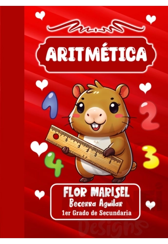 Capibara Portada Rojo Aritmetica